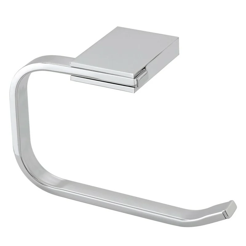 Porta rotolo a muro in acciaio cromato Futura