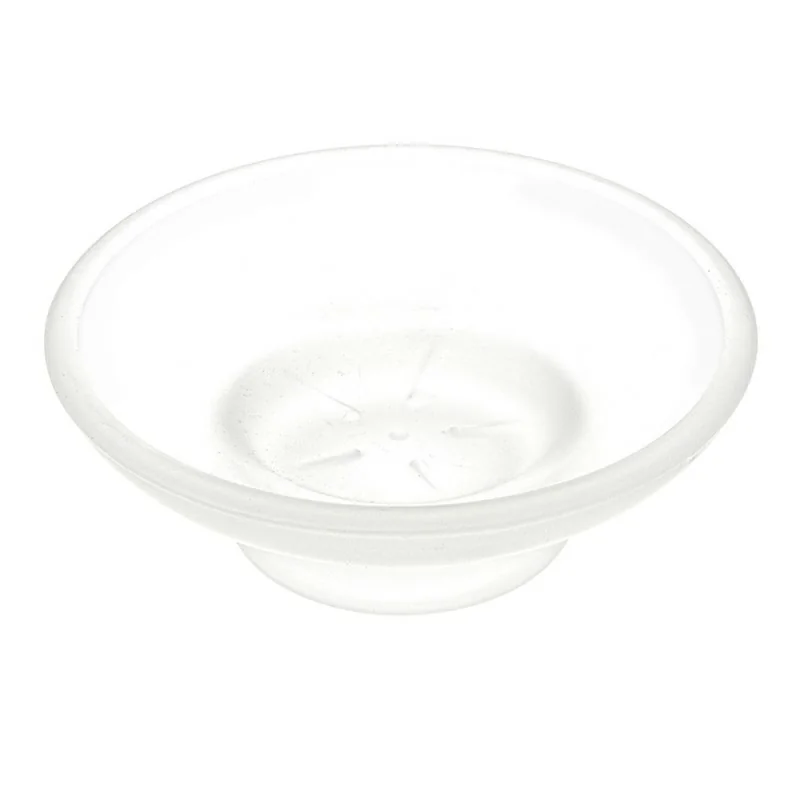 Porta saponetta solida di ricambio in vetro satinato