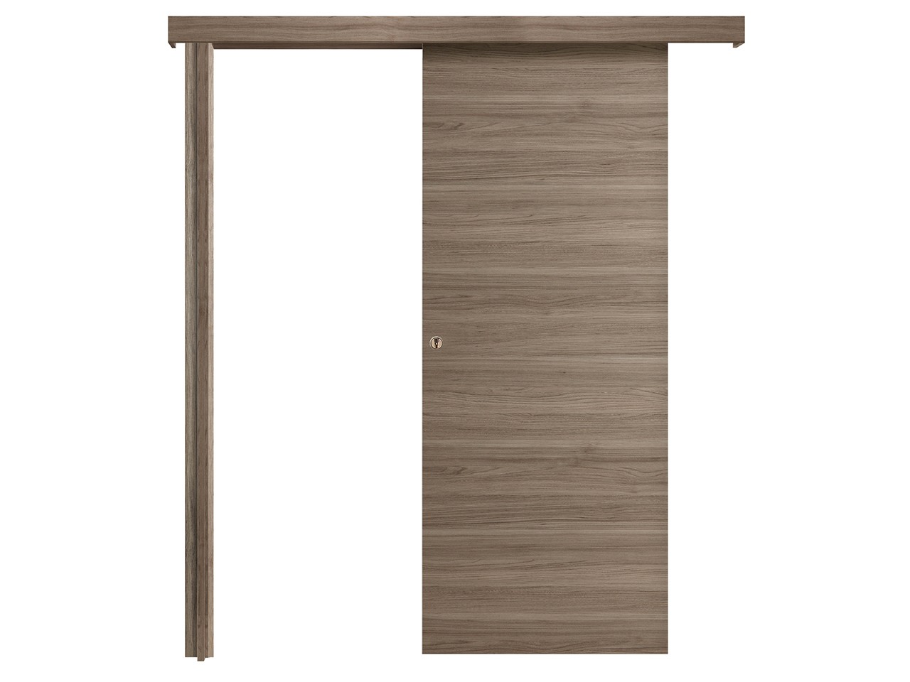 Porta Scorrevole Esterno Muro Space 70xH210 cm Cenere-75021