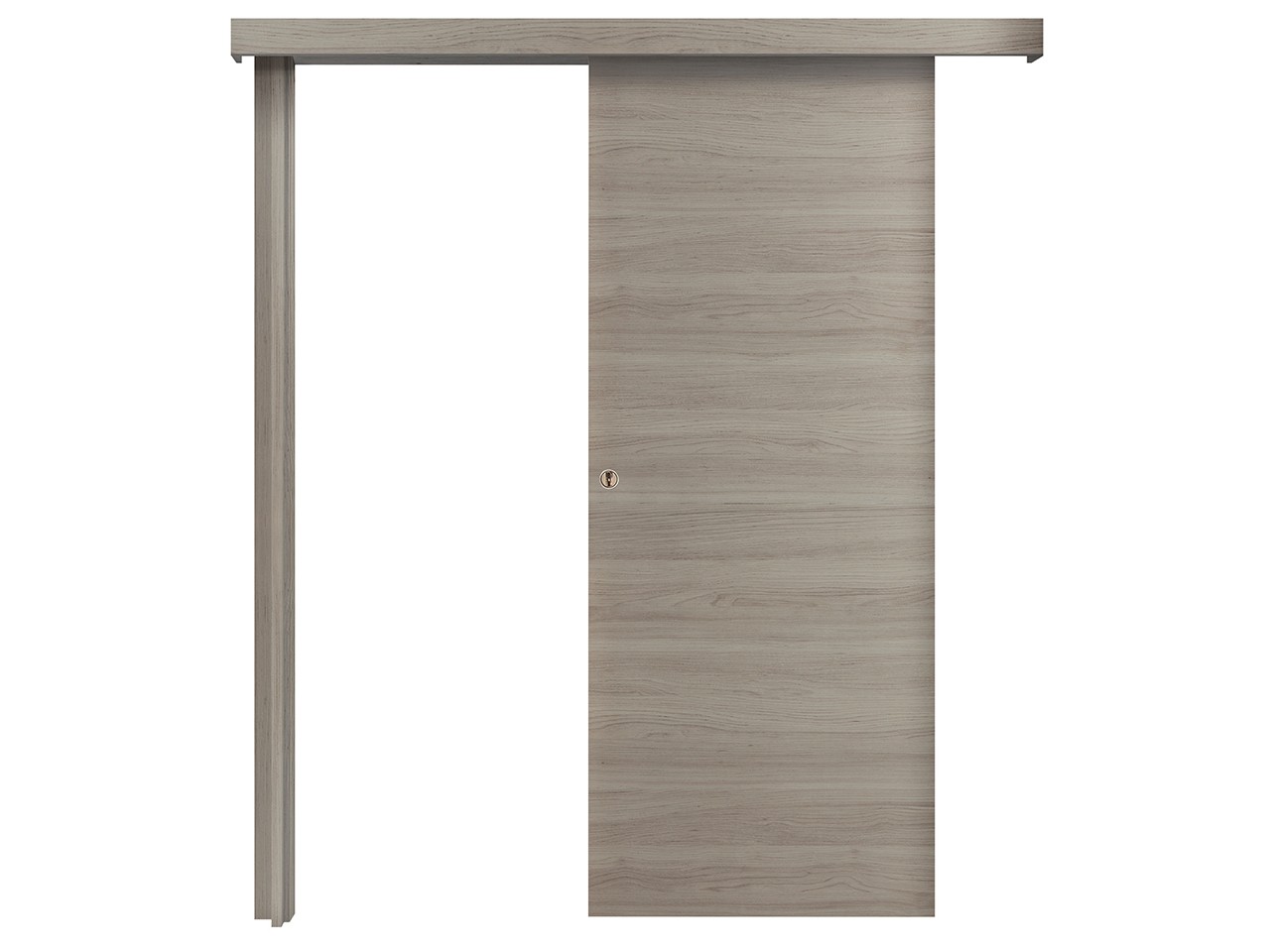 Porta Scorrevole Esterno Muro Space 70xH210 cm Cipria-75018