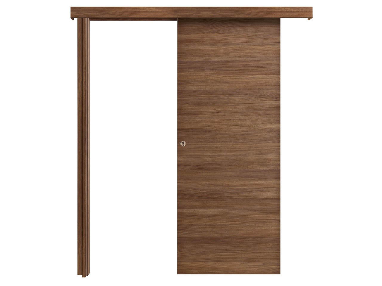 Porta Scorrevole Esterno Muro Space 70xH210 cm Cognac-75024