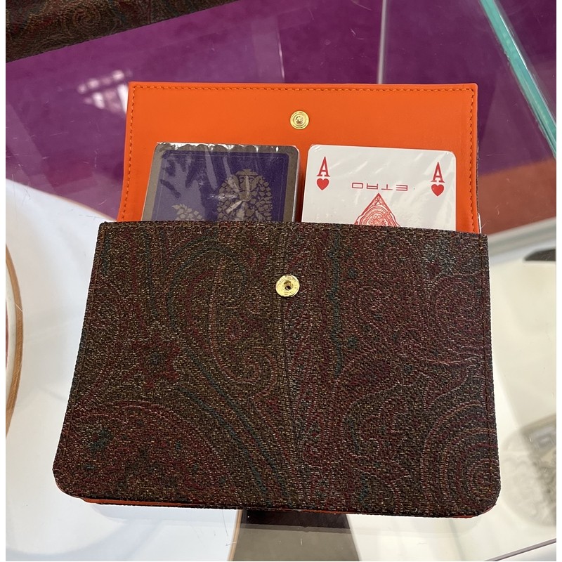 PORTACARTE GRANDE 16X12X 2(H) CM. (2 MAZZI SCALA 40) ETRO