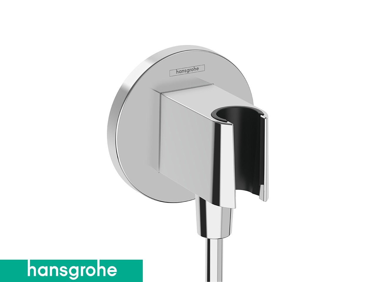 Presa Acqua Duplex Hansgrohe® FixFit S con Supporto per Doccetta Cromo-70032