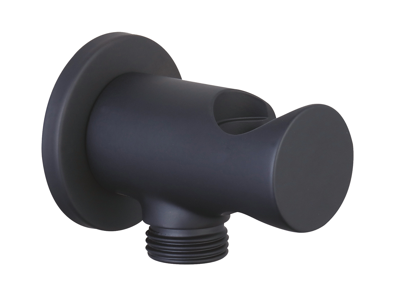 Presa Acqua Low Tonda Nero Opaco-62421