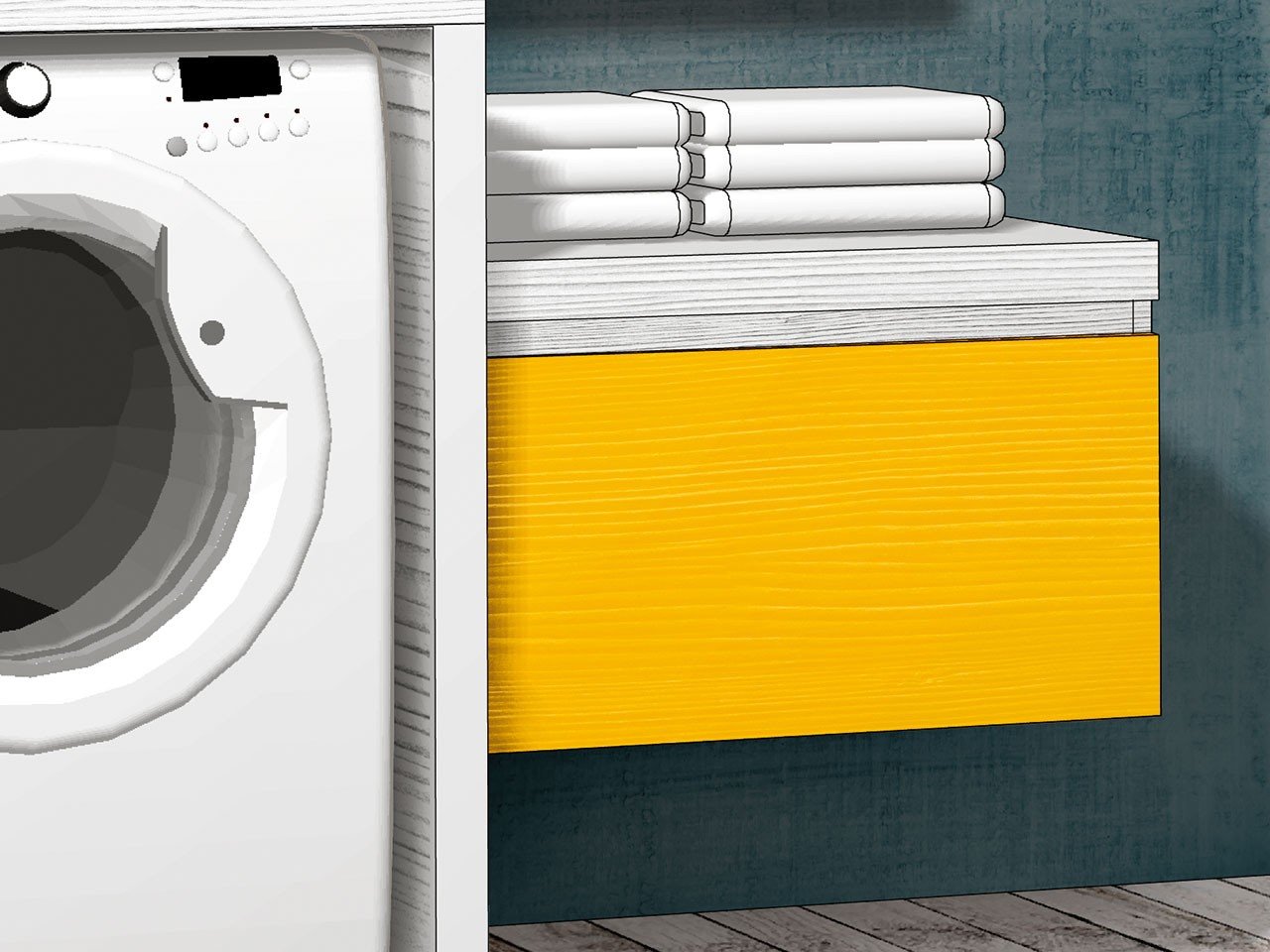 Top 70X48xH4,5 Qubo Antigraffio Bianco Matrix-13326