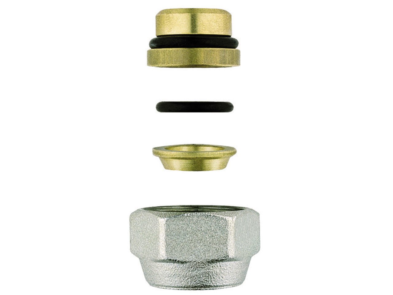 Raccordo Tubo Rame per Serie Italia 24/19X14 Cromo-5544