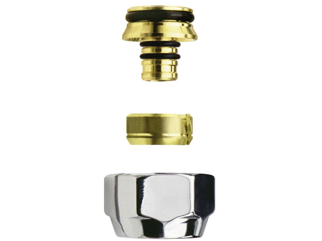 Raccordo Tubo Multistrato 24/19X12-16 Cromo-5548