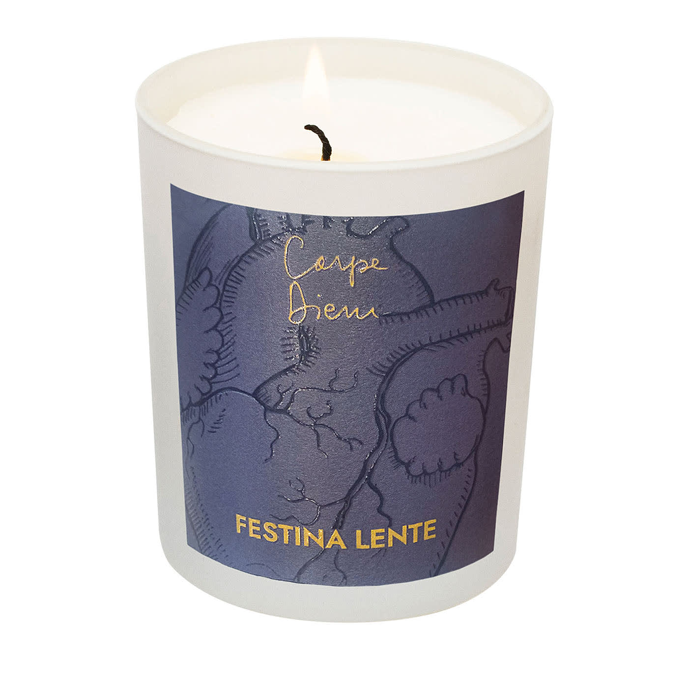 Set di 2 candele Carpe Diem