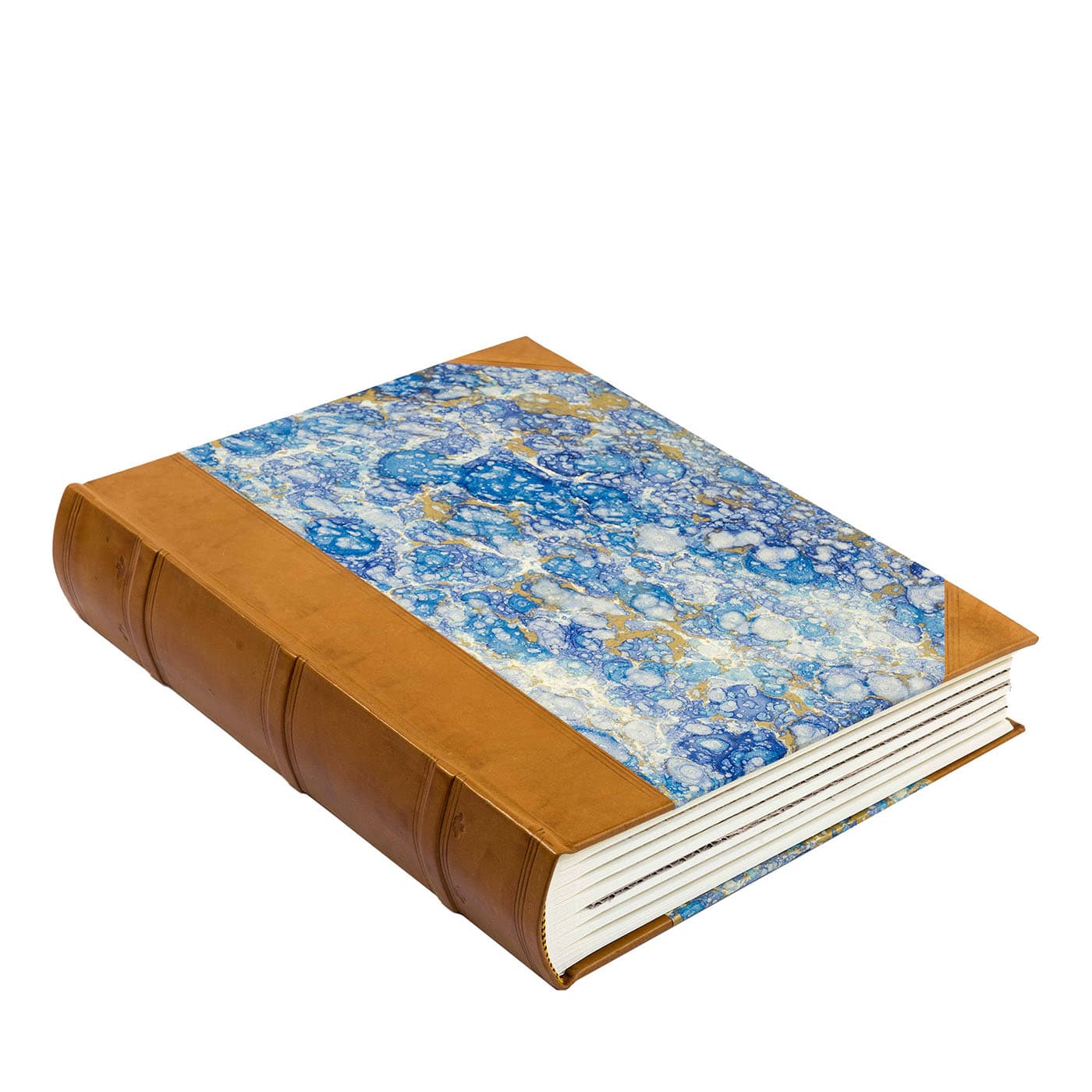 Album Fotografico in Carta Marmorizzata Blu