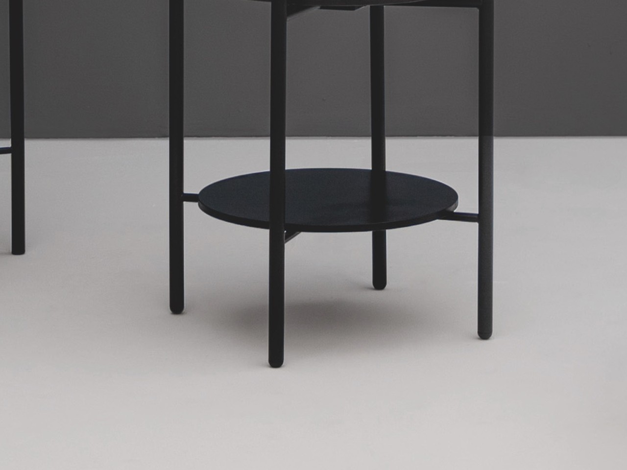 Ripiano Rotondo per Struttura Portalavabo Kracklite in Acciaio Inox Nero Opaco-68969