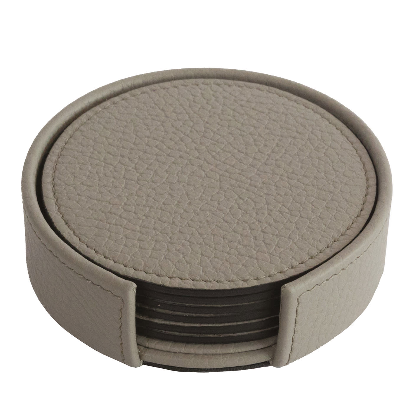 Set di 6 sottobicchieri grigi