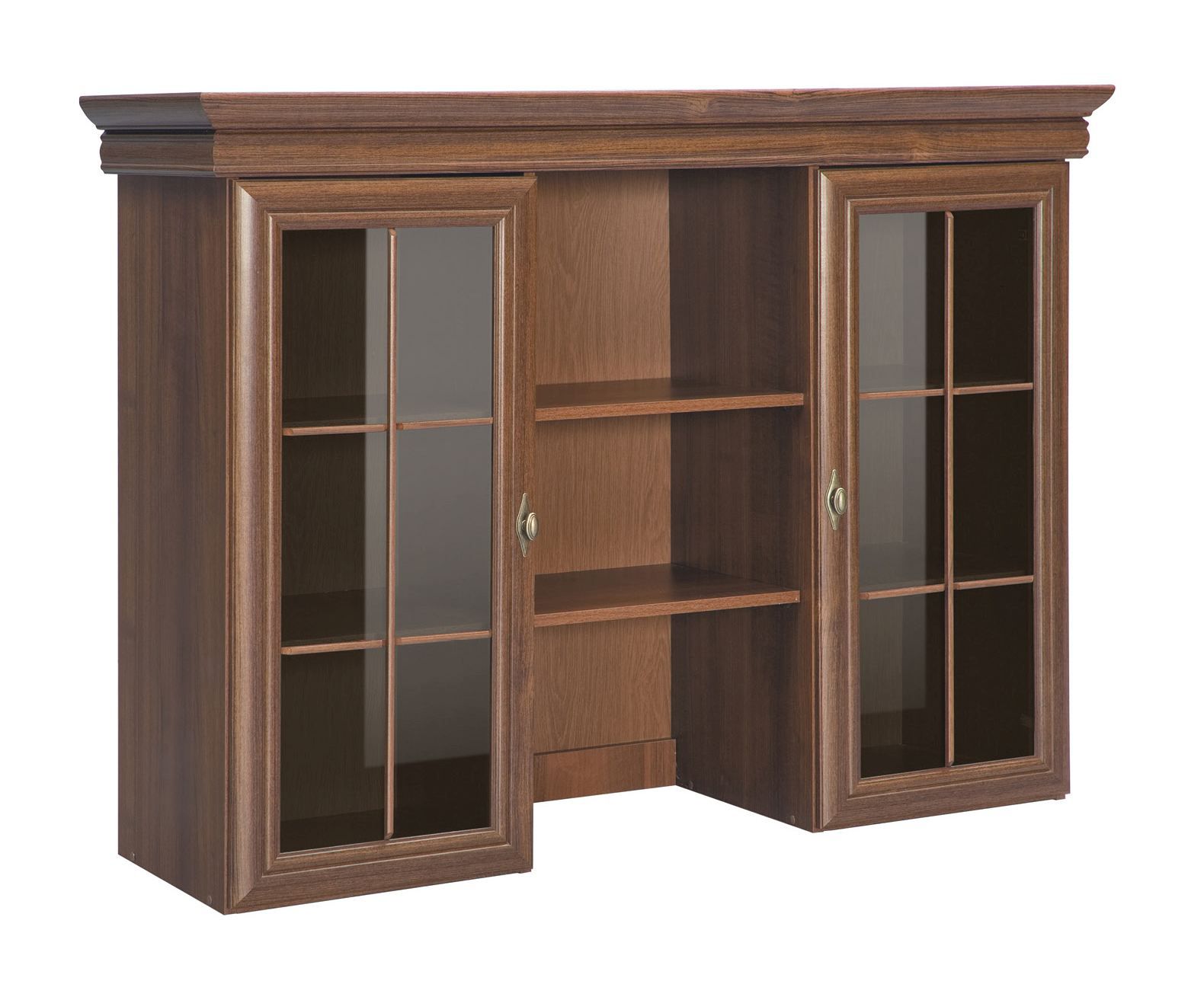 Vetrinetta modulare per cassettiera "Sentis" 04, marrone scuro - 97 x 128 x 40 cm (h x l x p)