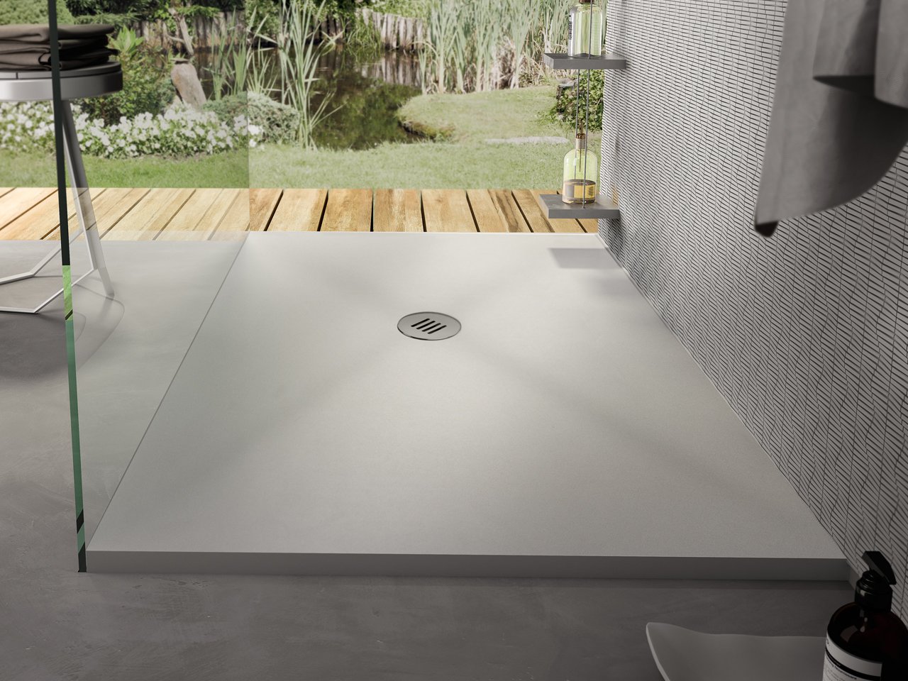 Piatto Doccia Sahara 80X100 H2,5 Resina Bianco-17973