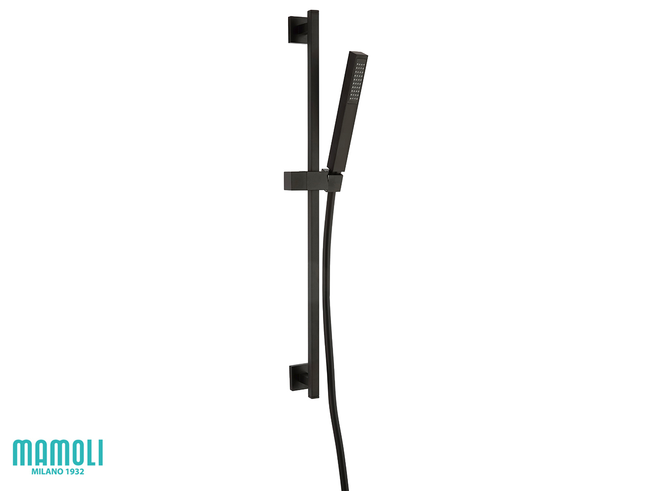 Saliscendi Doccia Feel con Doccetta Monogetto Nero Opaco-59714