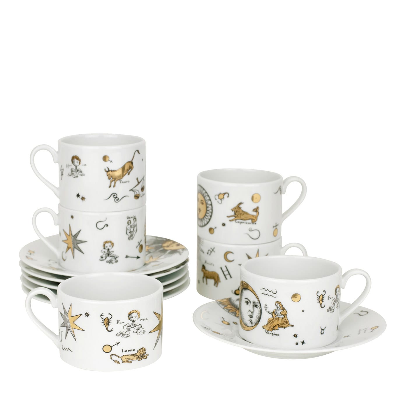 Set di 6 tazze da tè Astronomici