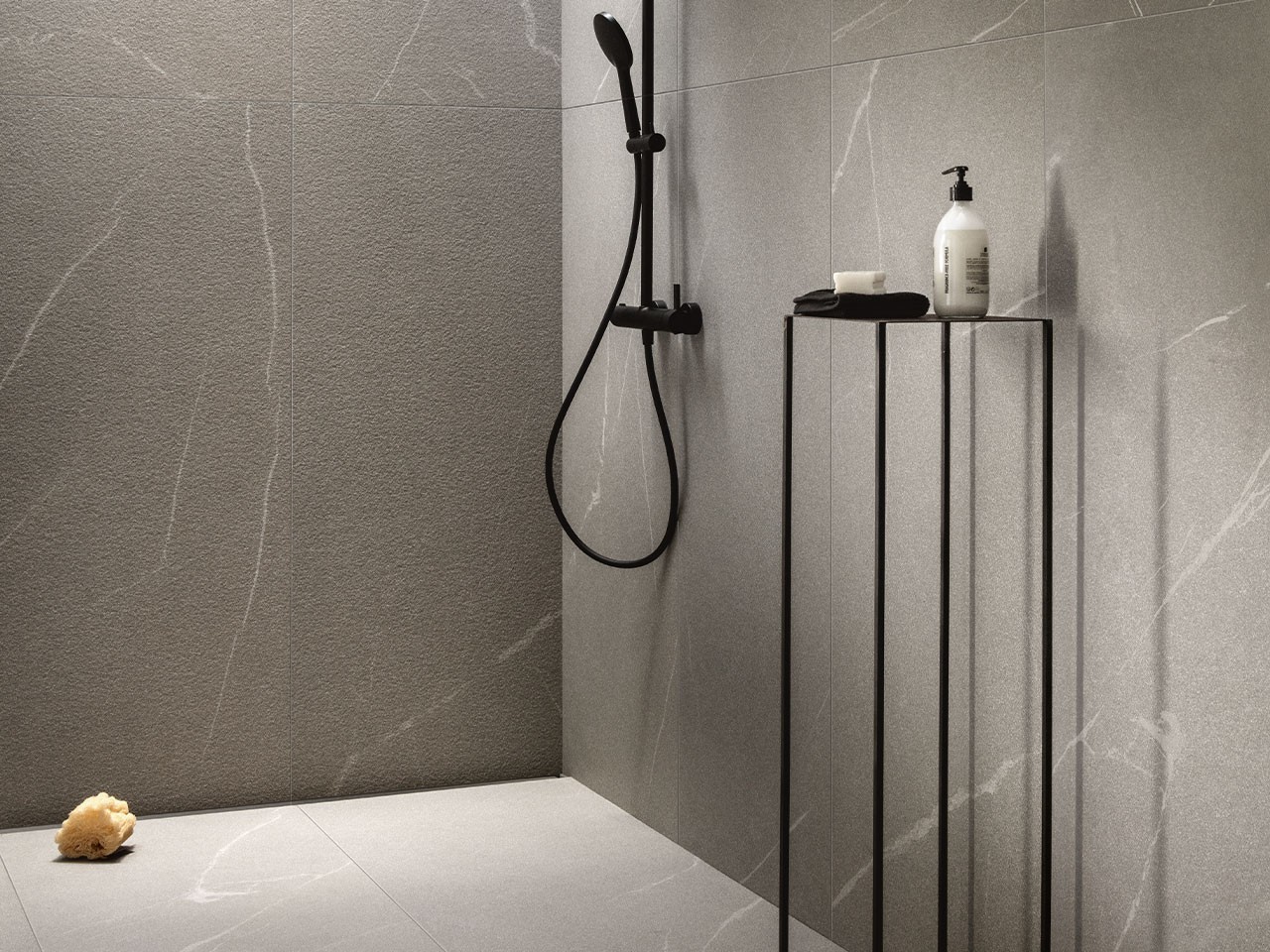 Piastrella Sottile 5 mm Slim Piasentina 60X150 Gres Effetto Pietra Grigia-69135