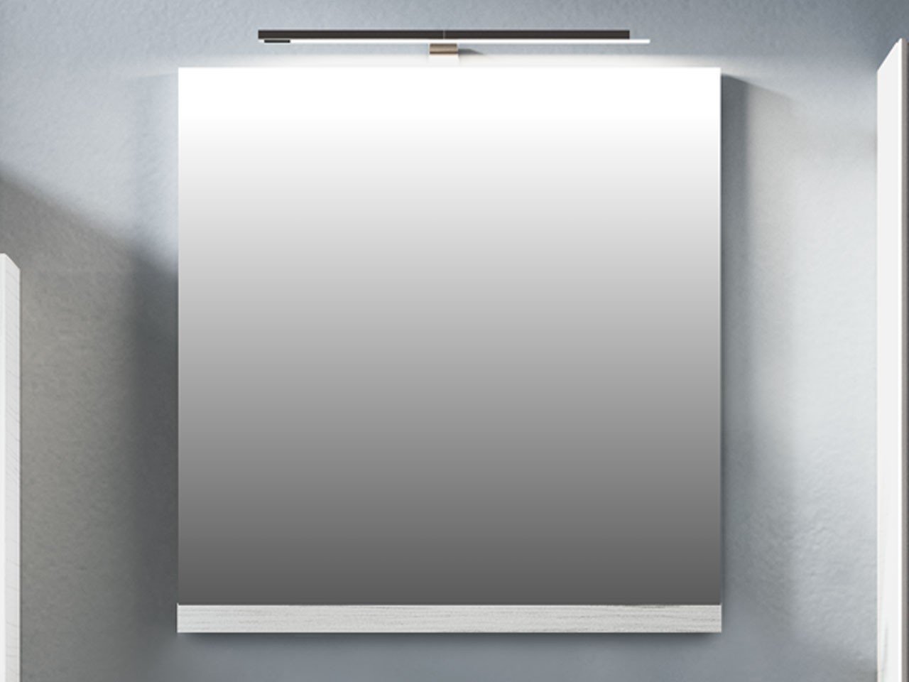 Specchio Bagno Smart 59X61,5 Altezza 2 Larice Bianco-15145