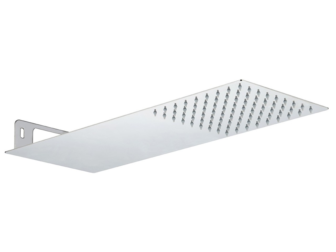 Soffione Doccia Design Low Square 50x20 cm in Acciaio Inox AISI 304 Cromato-79412