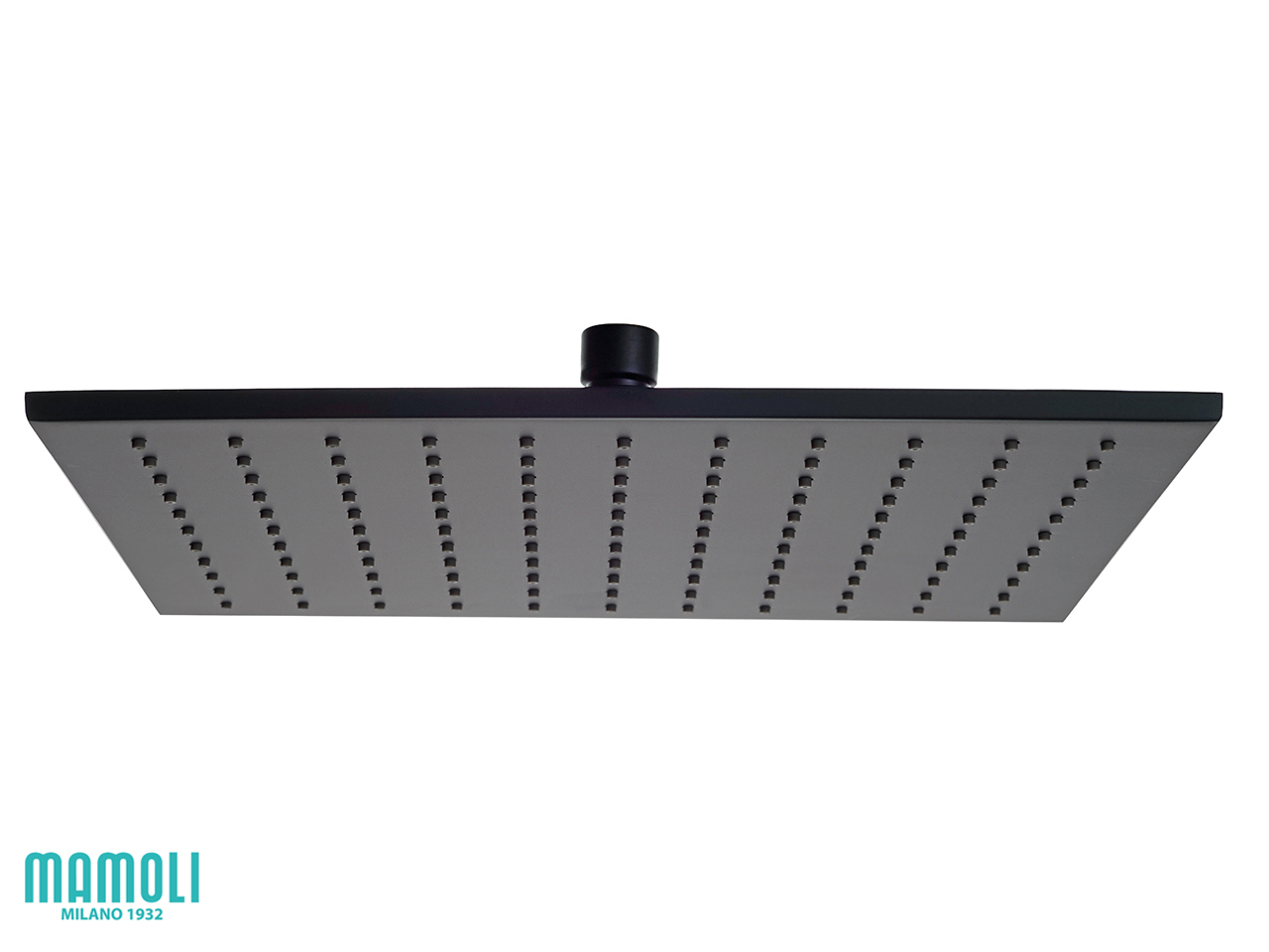 Soffione Doccia Feel 30x30 Ottone Quadrato Nero Opaco-59710