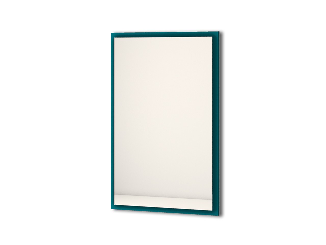 Specchio Bagno con Luce Led Classic 90x59 cm Blu Petrolio-67547