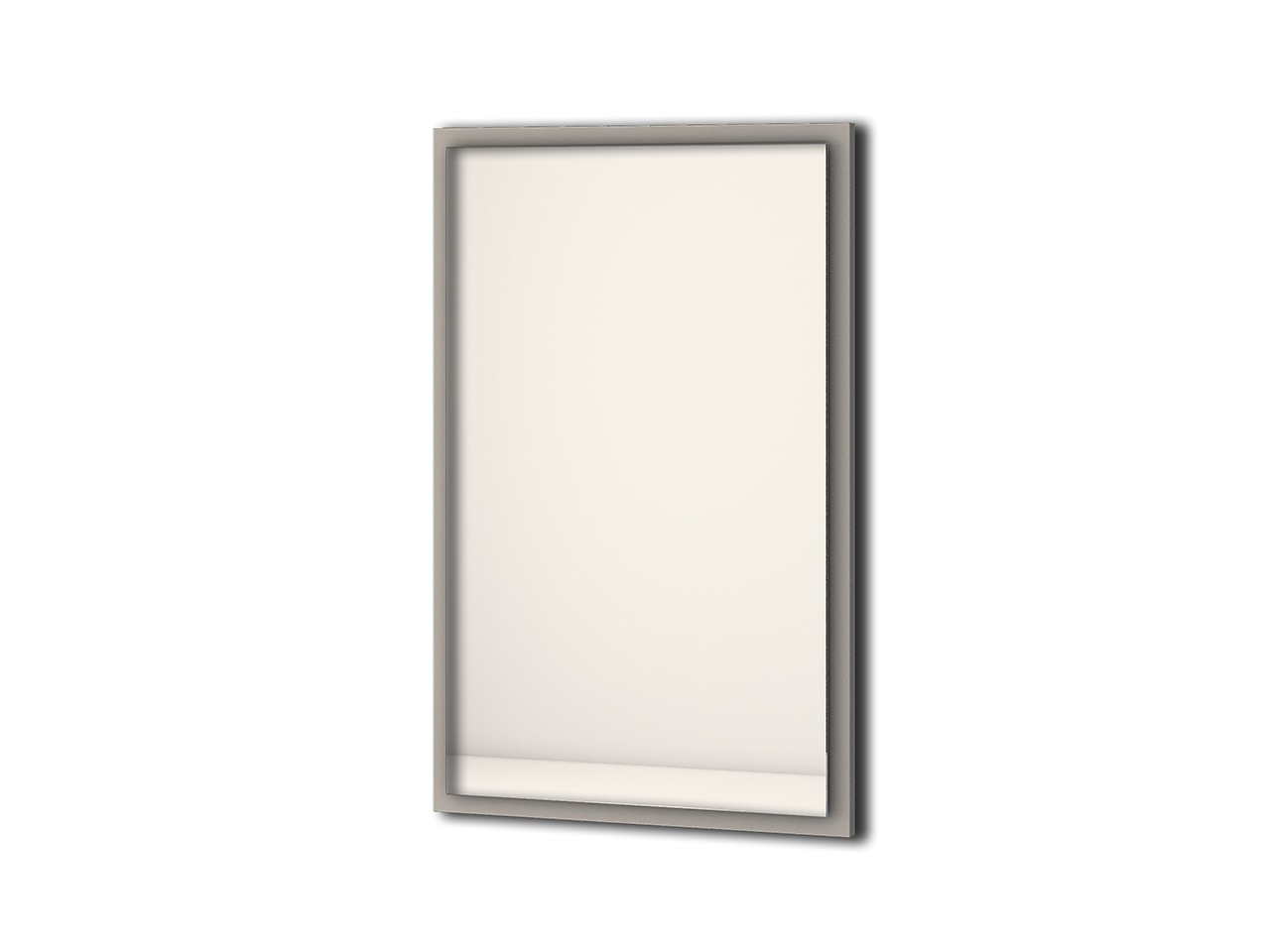 Specchio Bagno con Luce Led Classic 90x59 cm Grigio Nuvola-67548
