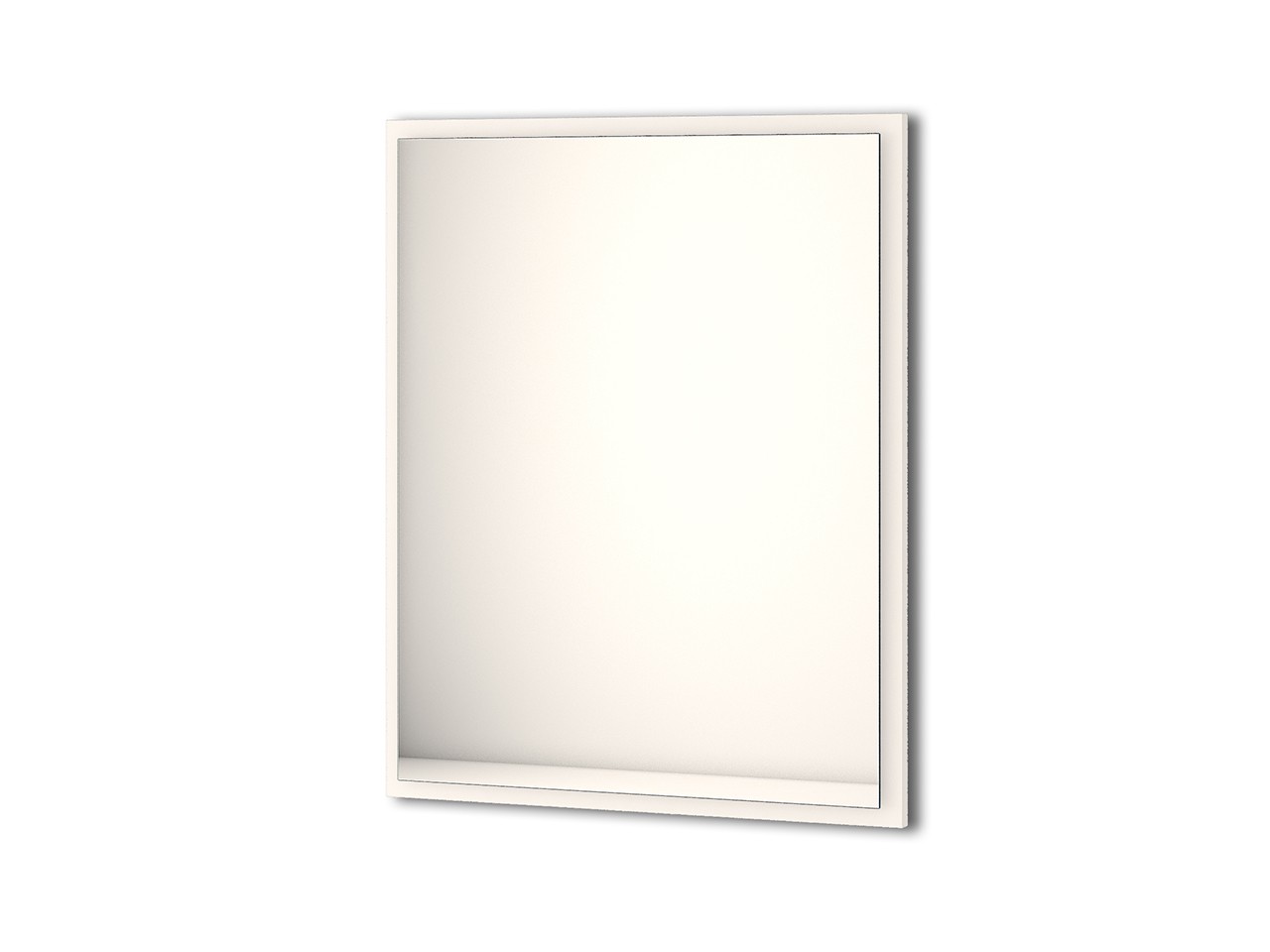 Specchio Bagno con Luce Led Classic 90x73 cm Bianco Opaco-67549