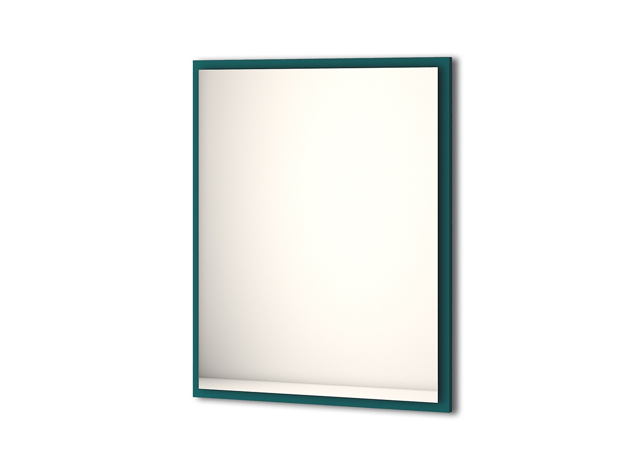 Specchio Bagno con Luce Led Classic 90x73 cm Blu Petrolio-67551