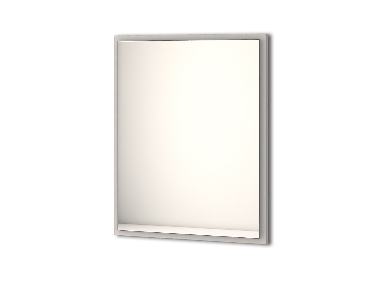 Specchio Bagno con Luce Led Classic 90x73 cm Grigio Nuvola-67552