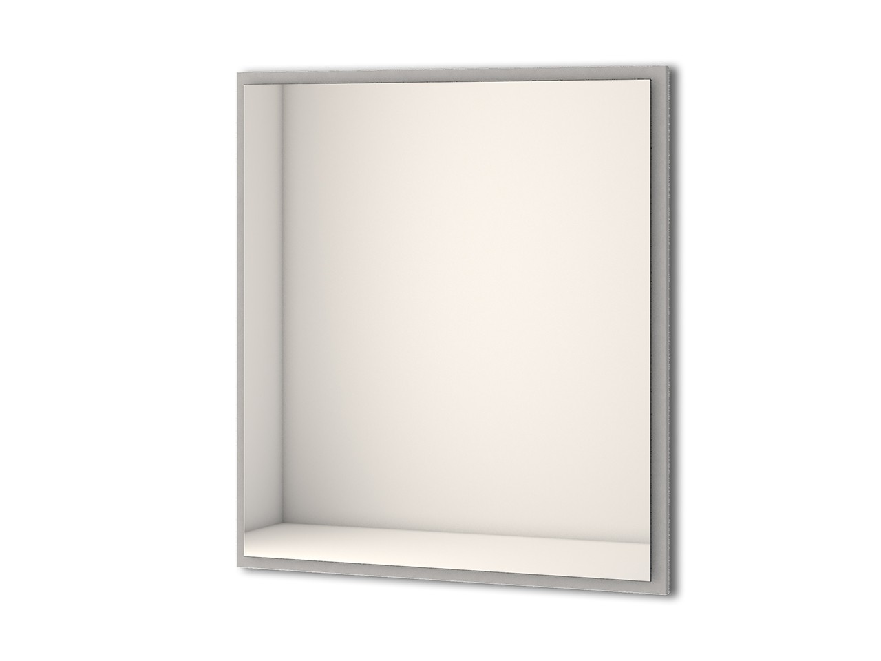 Specchio Bagno con Luce Led Classic 90x98 cm Grigio Nuvola-67556