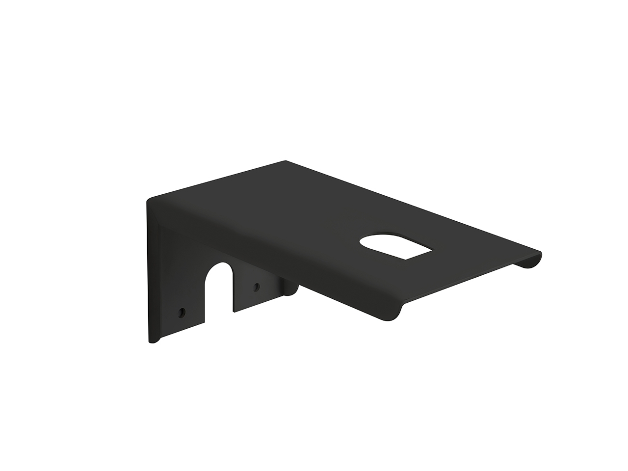 Staffe per Lavabo Bacile Qubo a Parete Metallo Nero-64822