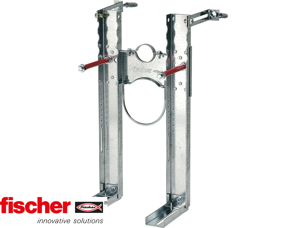 Fischer® Kit Premium Staffe per Wc/Bidet Sospesi con Collare-21489