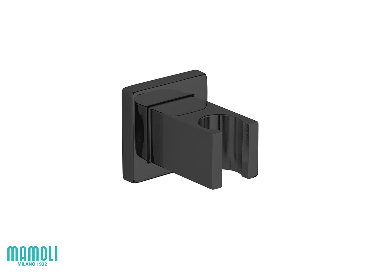 Supporto Doccia Feel Fisso a Parete Nero Opaco-59726