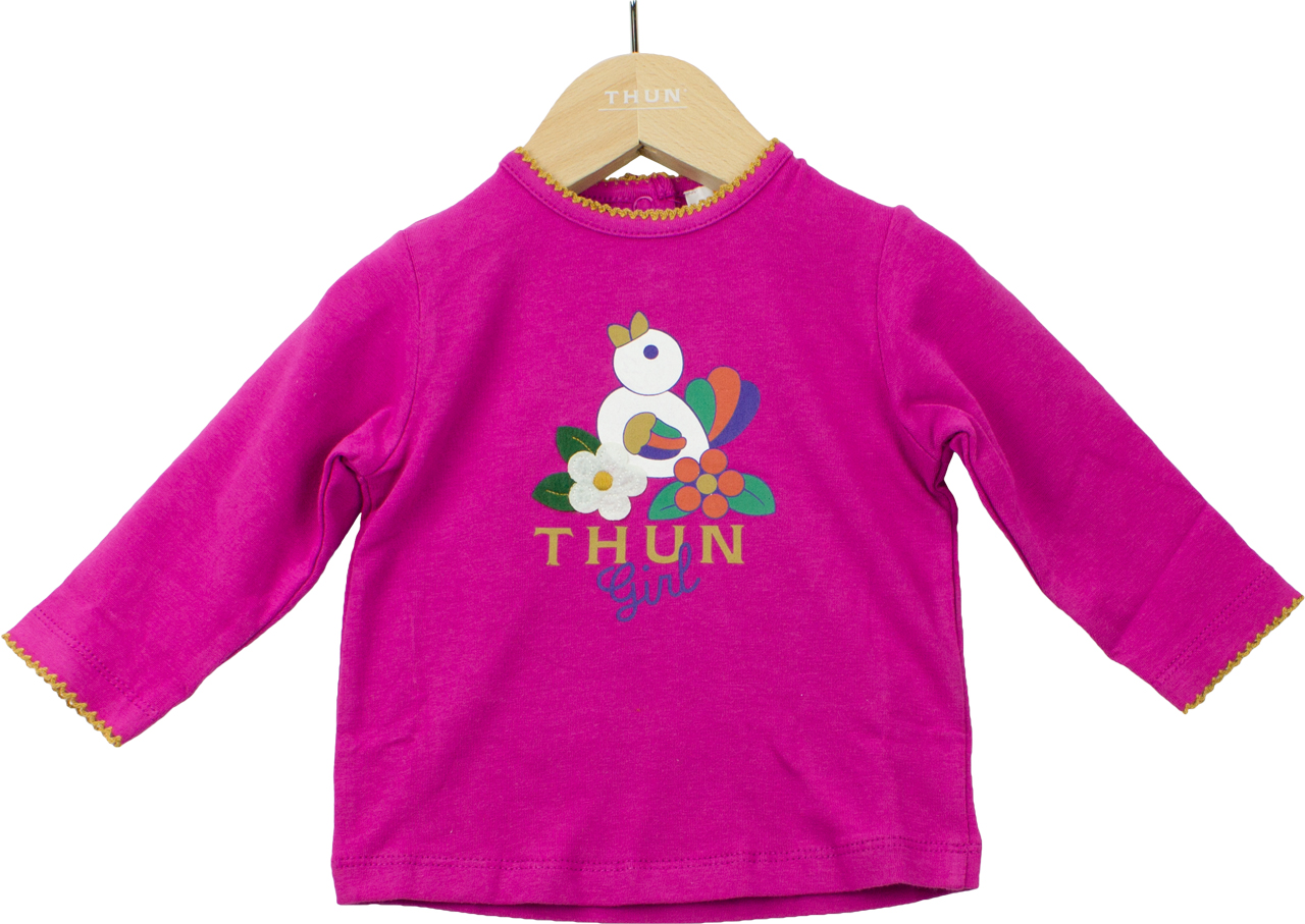 T-Shirt Manica Lunga Fucsia Girl