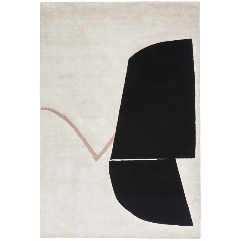 Tappeti Antique rosa and Black Karpeta