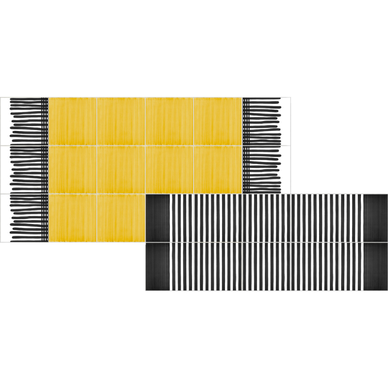 Tappeti piastrella Ceramique Carpet Double Rayé  Francesco De Maio