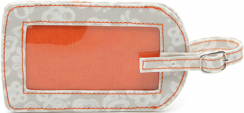 Targhetta nome valigia Allover Tulip