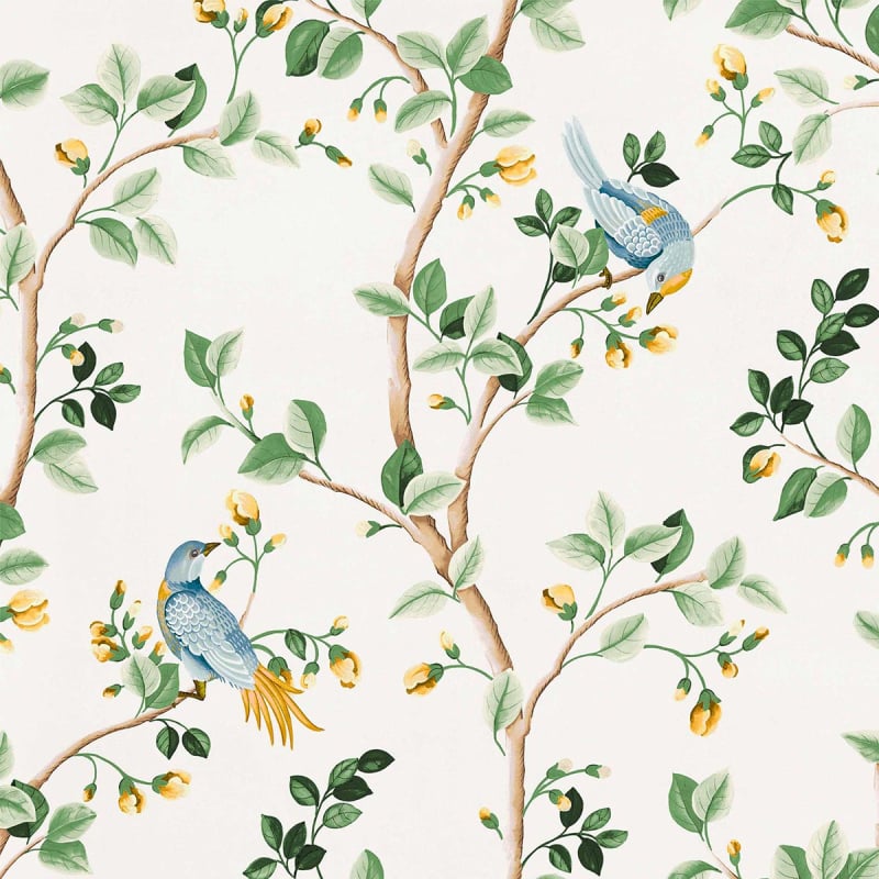 Tessuto Birds Prosperity Coordonné