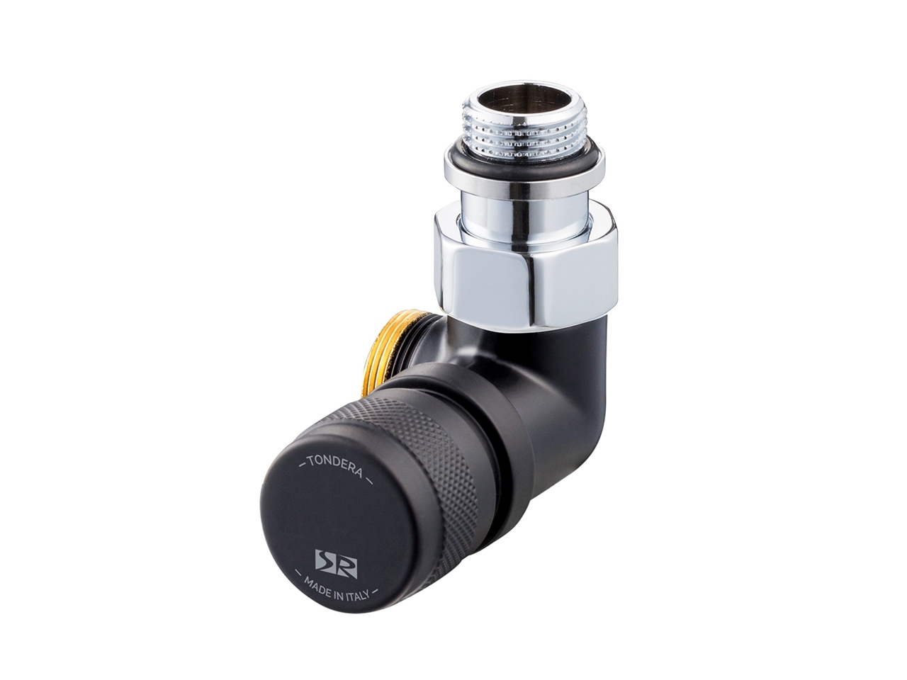 Tondera Valvola Salvaspazio Destra 1/2 Nero Opaco-64375