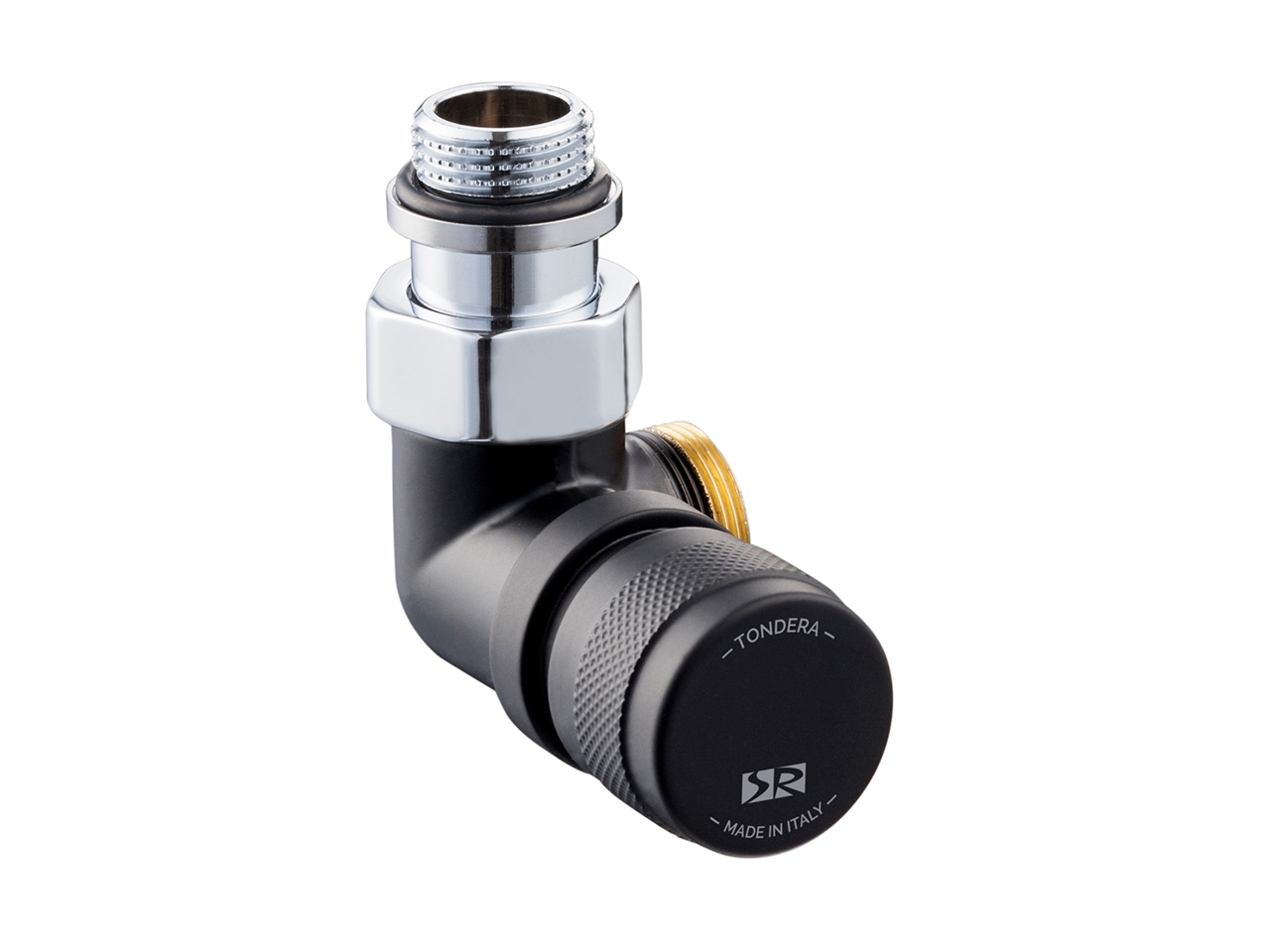 Tondera Valvola Salvaspazio Sinistra 1/2 Nero Opaco-64377