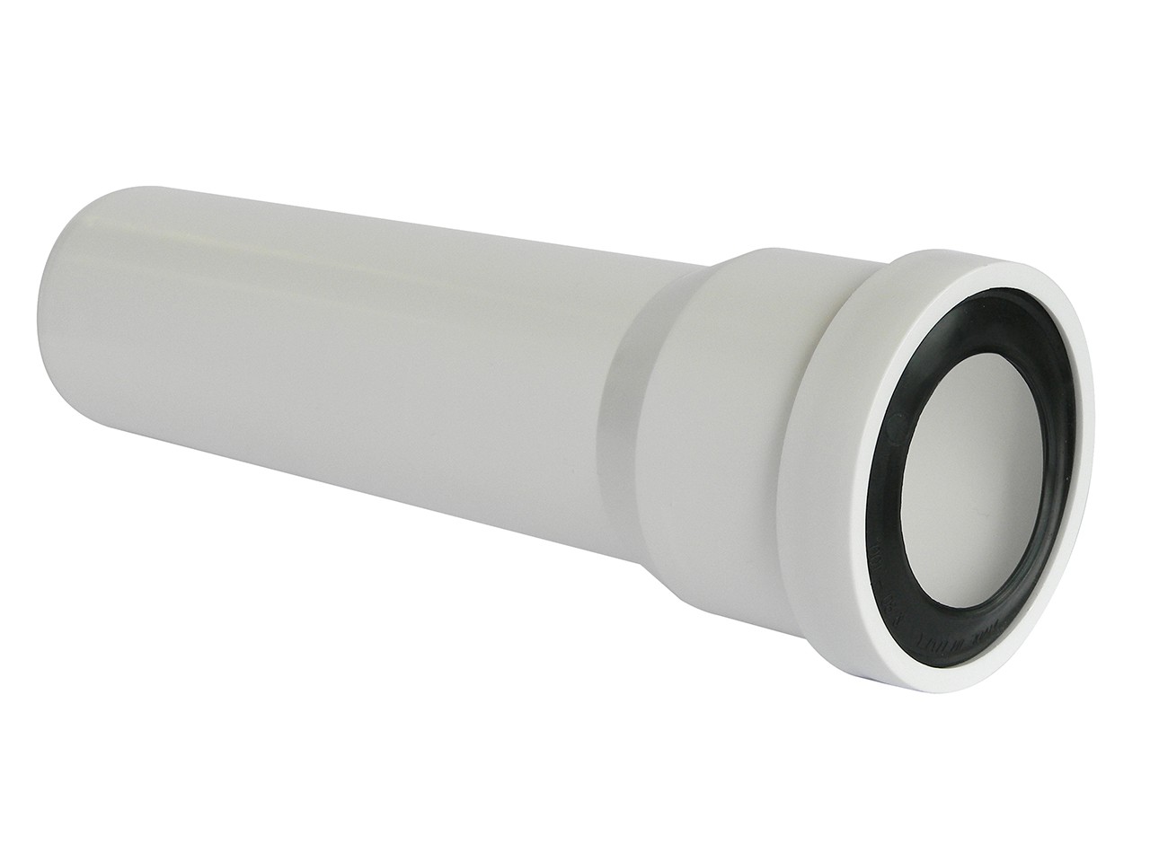 Tubo Wc Rigido Dritto Ø100 mm L40 cm Bianco-70515