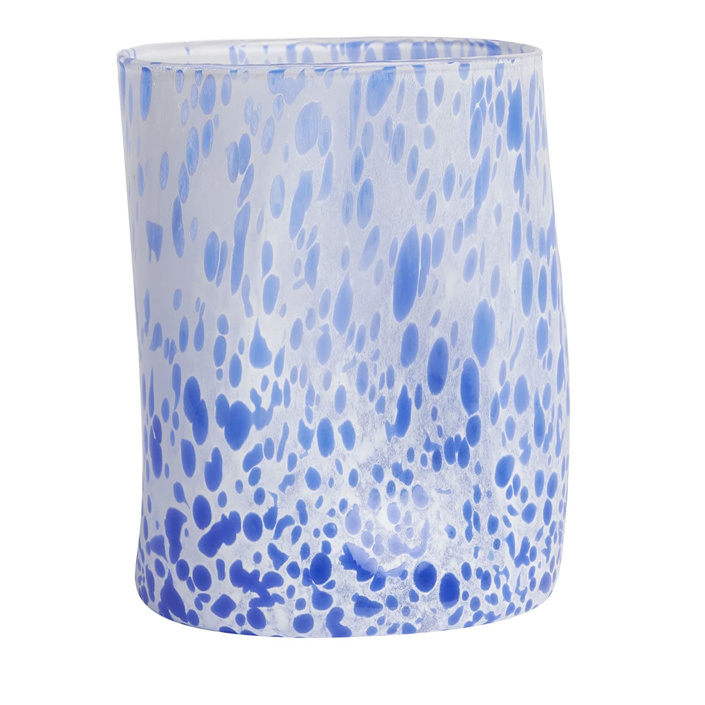 Set di 4 bicchieri blu macchia