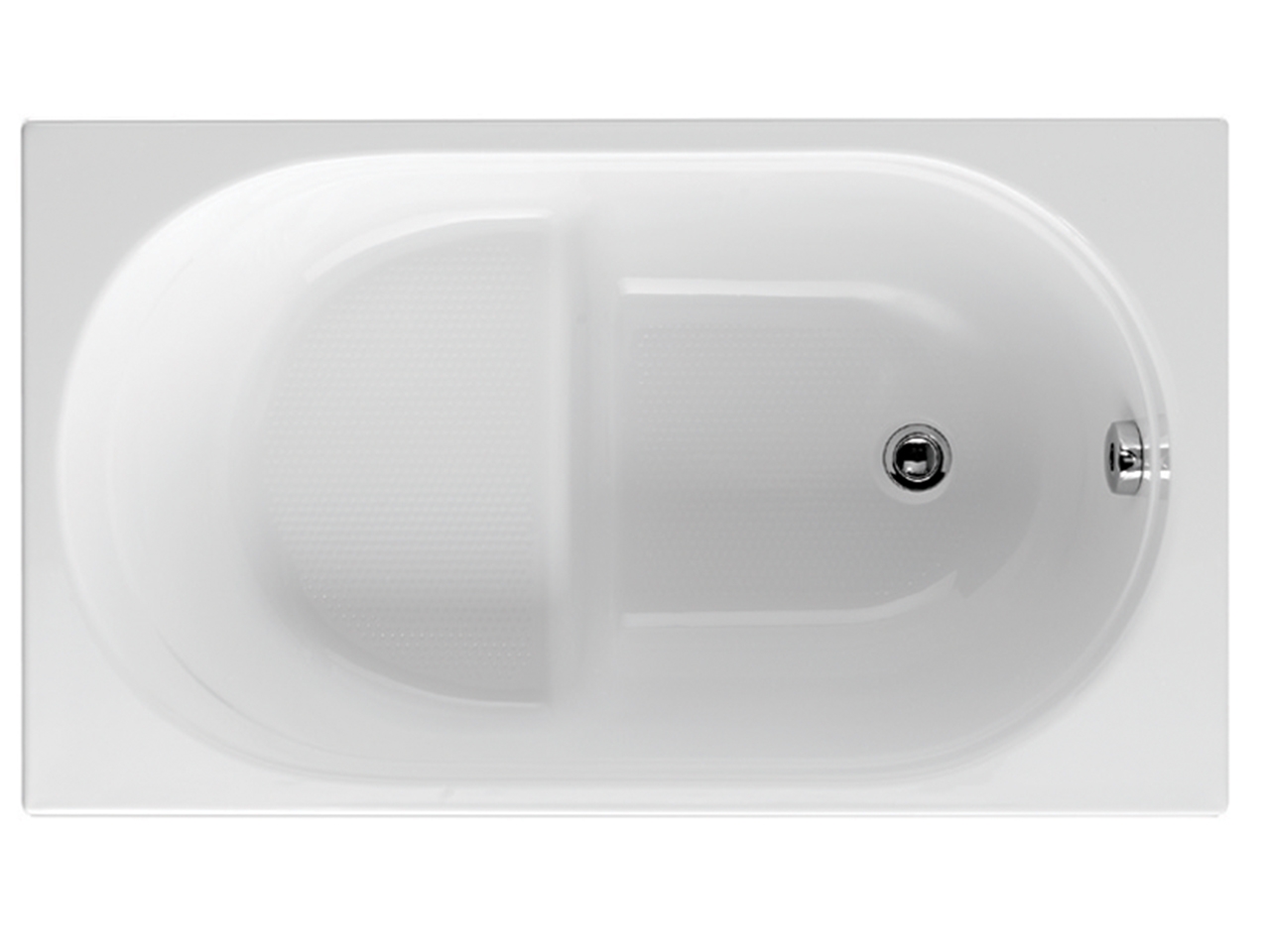 Vasca Incasso Gea Guscio 105x70 Bianco-65734