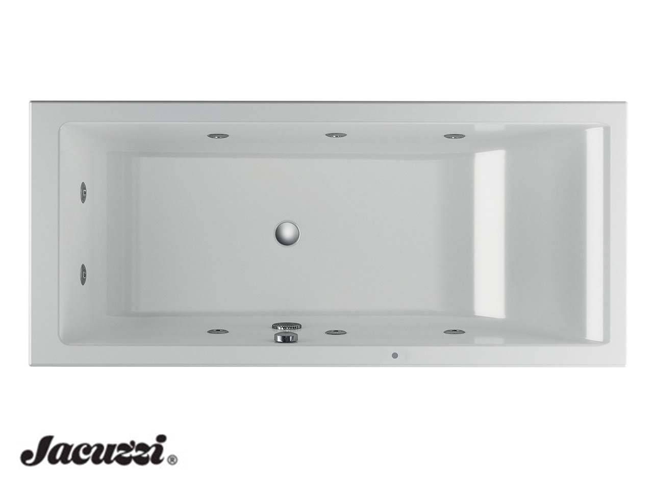 Vasca Idromassaggio Jacuzzi® Silk 170x70 cm Destra Senza Pannelli-63604