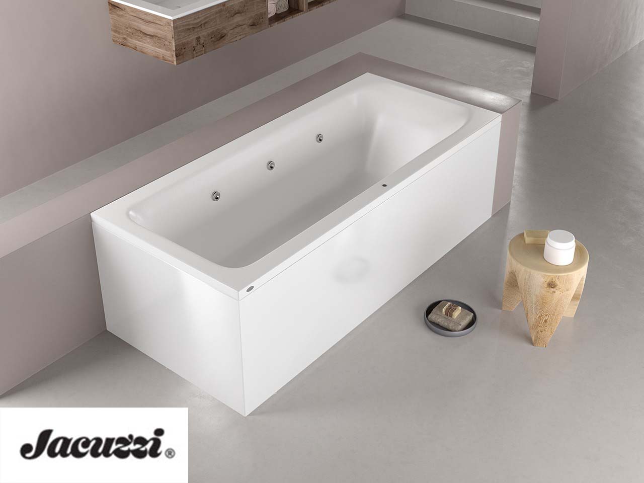 Vasca Idromassaggio Jacuzzi® Silk 170x70 cm Destra con Pannelli-63608