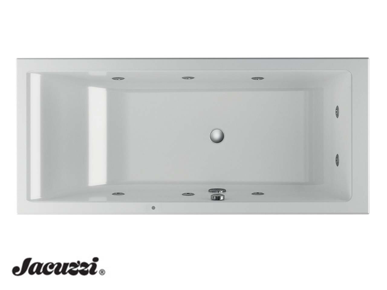 Vasca Idromassaggio Jacuzzi® Silk 170x70 cm Sinistra Senza Pannelli-63603