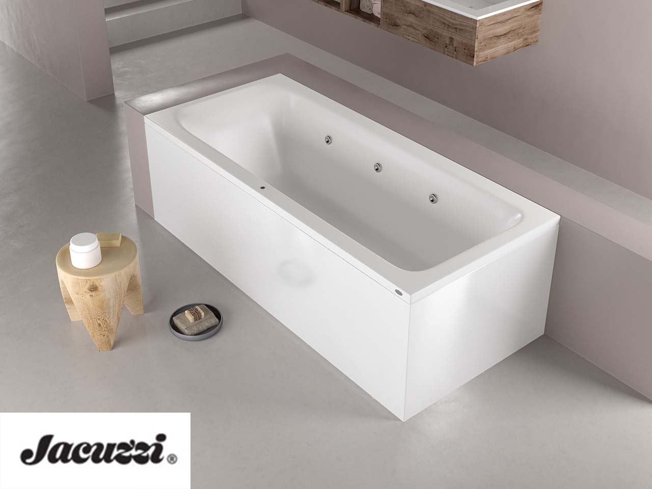Vasca Idromassaggio Jacuzzi® Silk 170x70 cm Sinistra con Pannelli-63607