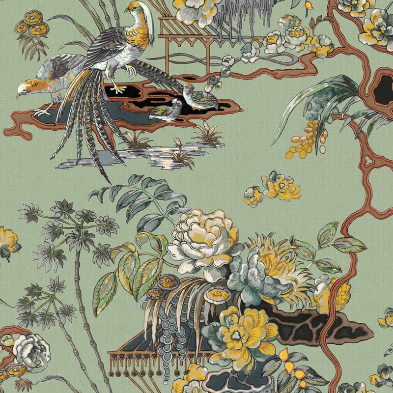 Velluto Sacred Pheasants  Coordonné