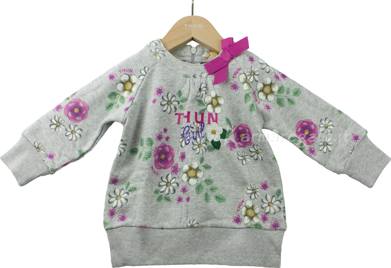 Vestito in Felpa Manica Lunga Girl