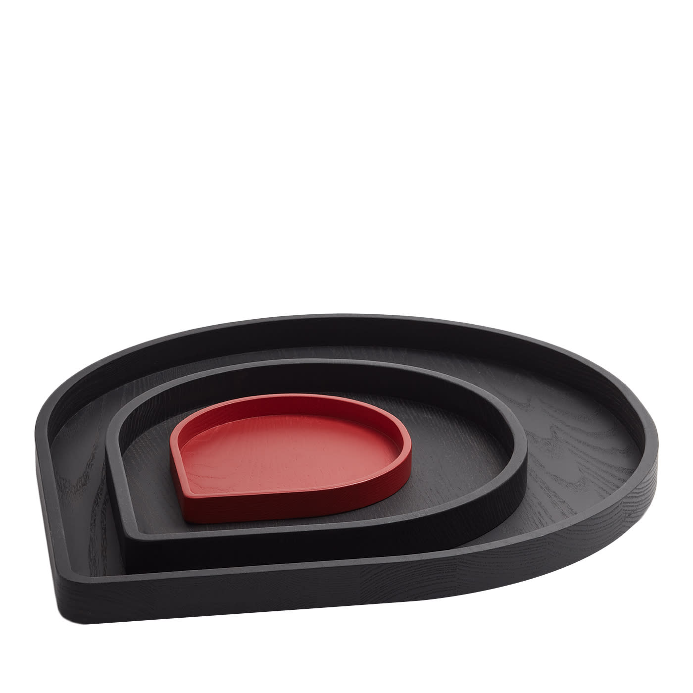 Set di 3 vassoi bicolore Petal di Marta Laudani