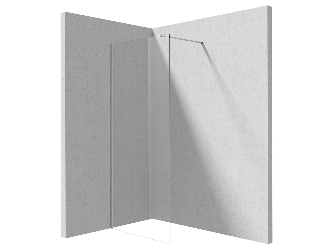 Walk-In Prizma cm 100 H195 Est 96-98 Cristallo 6 mm Trasparente Profili Cromo-79038